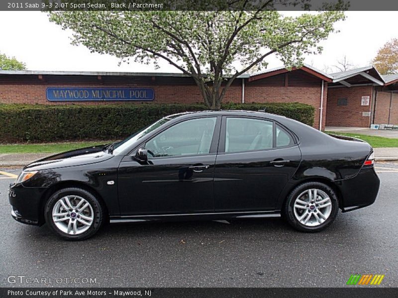 Black / Parchment 2011 Saab 9-3 2.0T Sport Sedan