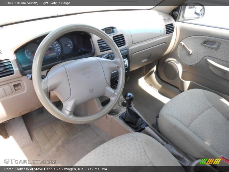 Beige Interior - 2004 Rio Sedan 