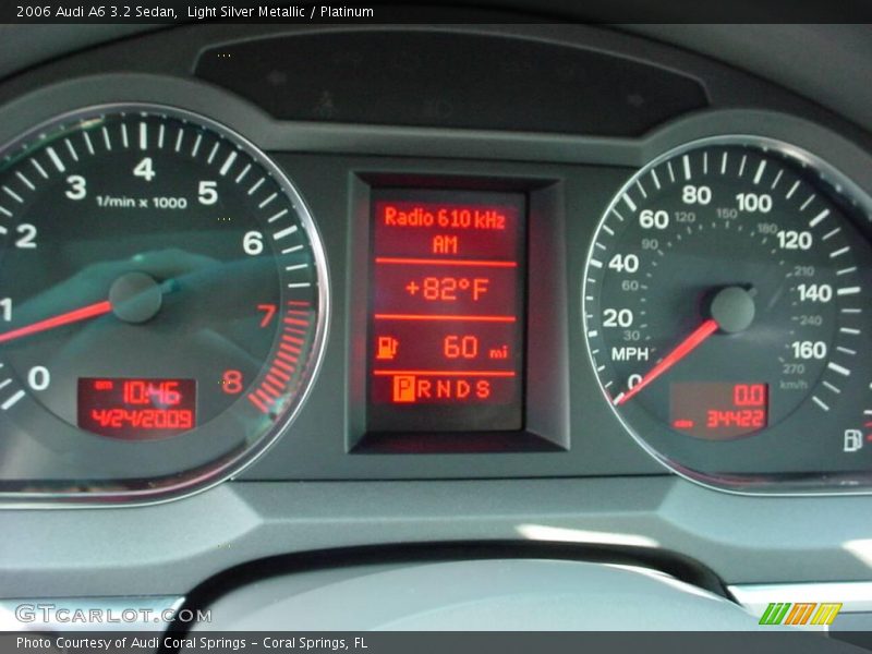 Light Silver Metallic / Platinum 2006 Audi A6 3.2 Sedan