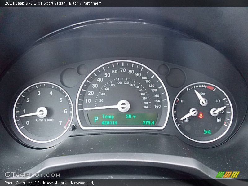 2011 9-3 2.0T Sport Sedan 2.0T Sport Sedan Gauges