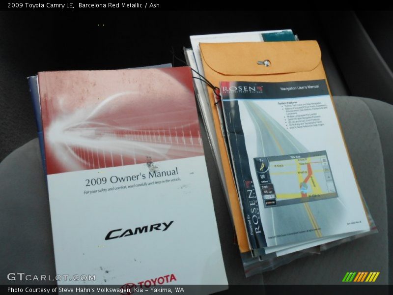 Barcelona Red Metallic / Ash 2009 Toyota Camry LE