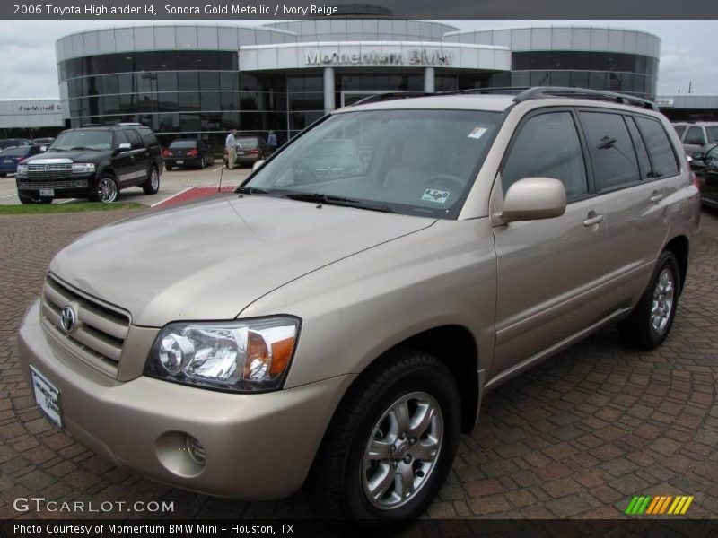 Sonora Gold Metallic / Ivory Beige 2006 Toyota Highlander I4