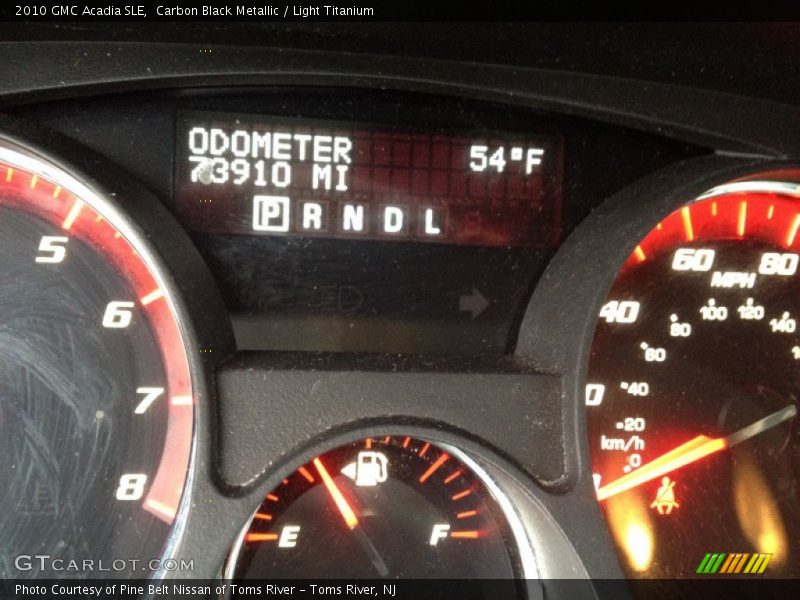 Carbon Black Metallic / Light Titanium 2010 GMC Acadia SLE