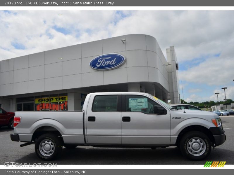 Ingot Silver Metallic / Steel Gray 2012 Ford F150 XL SuperCrew