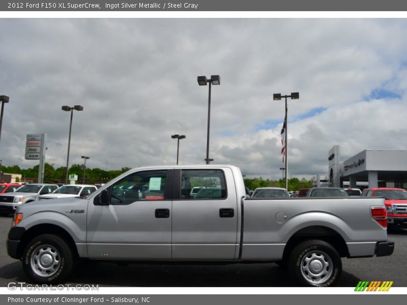 Ingot Silver Metallic / Steel Gray 2012 Ford F150 XL SuperCrew
