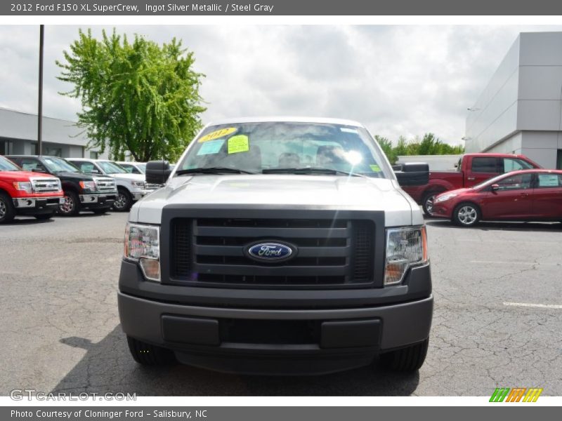 Ingot Silver Metallic / Steel Gray 2012 Ford F150 XL SuperCrew