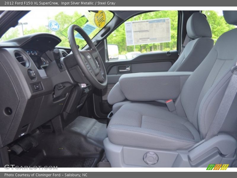 Ingot Silver Metallic / Steel Gray 2012 Ford F150 XL SuperCrew