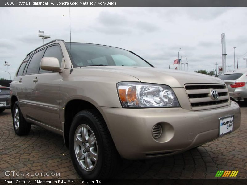 Sonora Gold Metallic / Ivory Beige 2006 Toyota Highlander I4