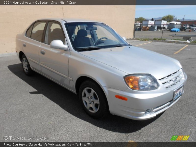 Silver Mist / Gray 2004 Hyundai Accent GL Sedan