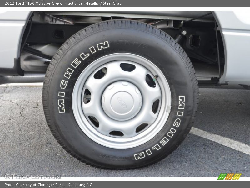 Ingot Silver Metallic / Steel Gray 2012 Ford F150 XL SuperCrew