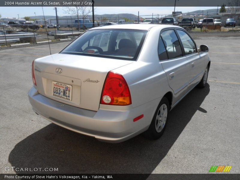 Silver Mist / Gray 2004 Hyundai Accent GL Sedan