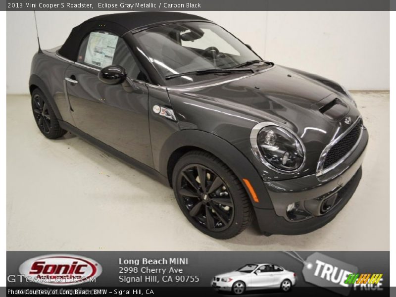 Eclipse Gray Metallic / Carbon Black 2013 Mini Cooper S Roadster