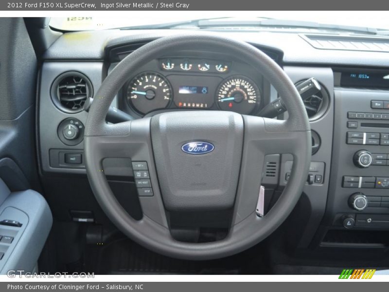 Ingot Silver Metallic / Steel Gray 2012 Ford F150 XL SuperCrew