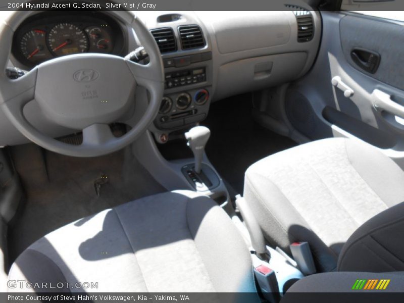 Silver Mist / Gray 2004 Hyundai Accent GL Sedan