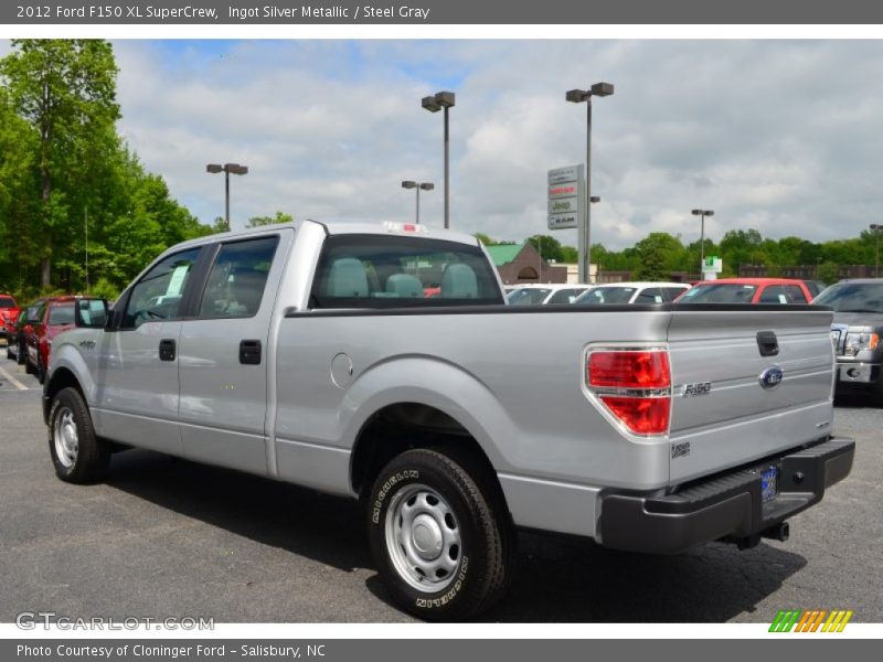 Ingot Silver Metallic / Steel Gray 2012 Ford F150 XL SuperCrew