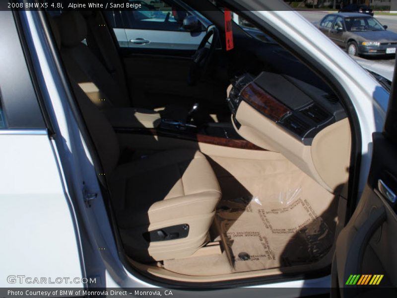Alpine White / Sand Beige 2008 BMW X5 4.8i