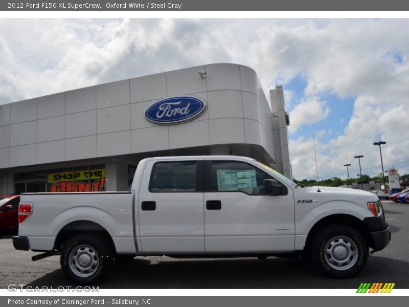 Oxford White / Steel Gray 2012 Ford F150 XL SuperCrew