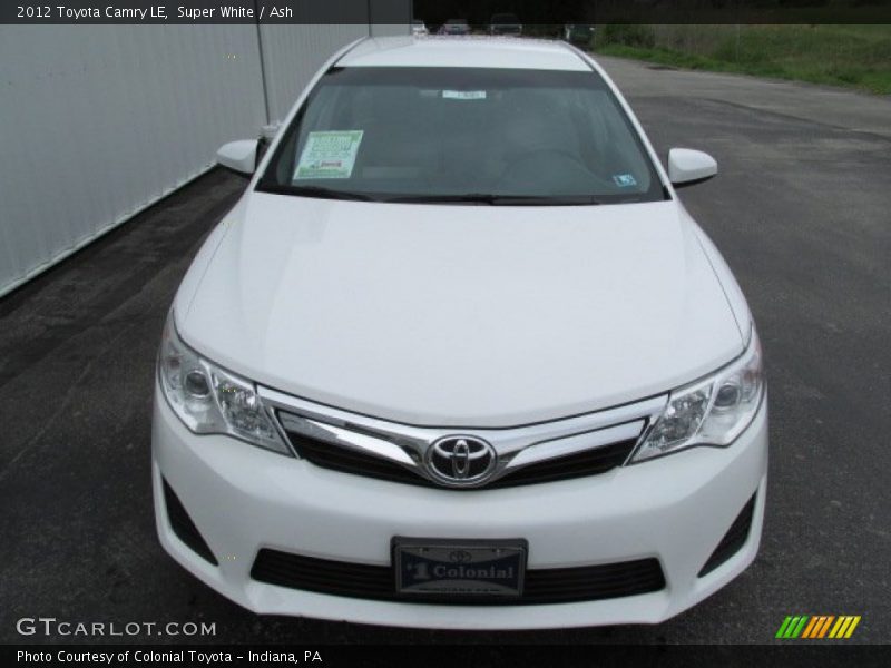 Super White / Ash 2012 Toyota Camry LE