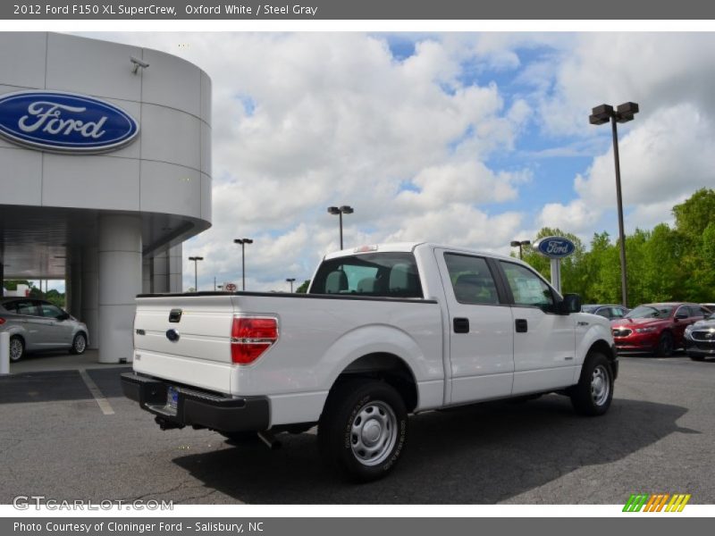 Oxford White / Steel Gray 2012 Ford F150 XL SuperCrew