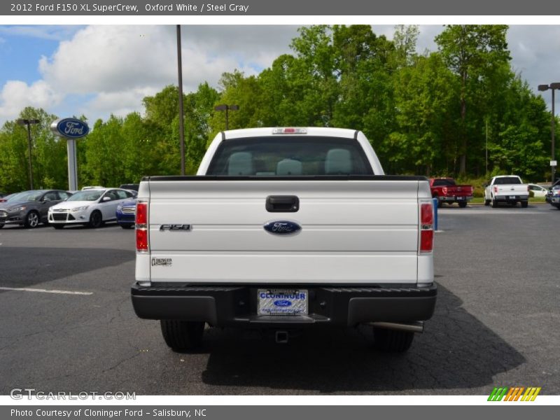 Oxford White / Steel Gray 2012 Ford F150 XL SuperCrew