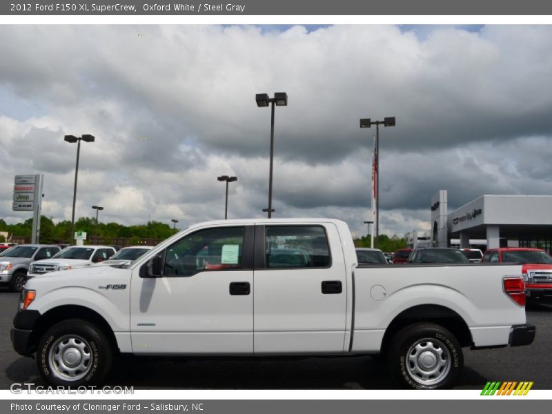 Oxford White / Steel Gray 2012 Ford F150 XL SuperCrew