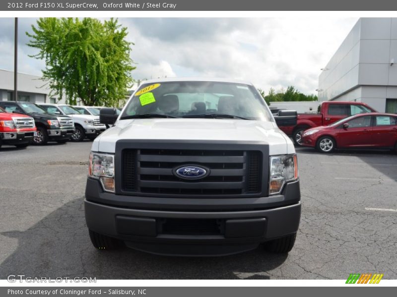 Oxford White / Steel Gray 2012 Ford F150 XL SuperCrew