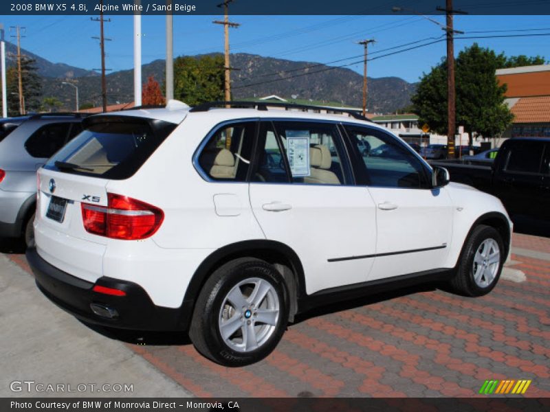 Alpine White / Sand Beige 2008 BMW X5 4.8i