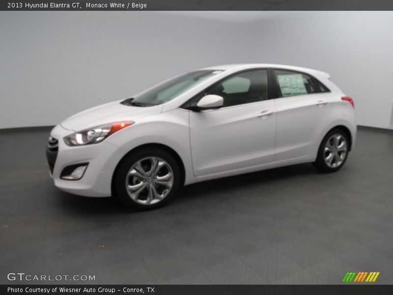 Monaco White / Beige 2013 Hyundai Elantra GT