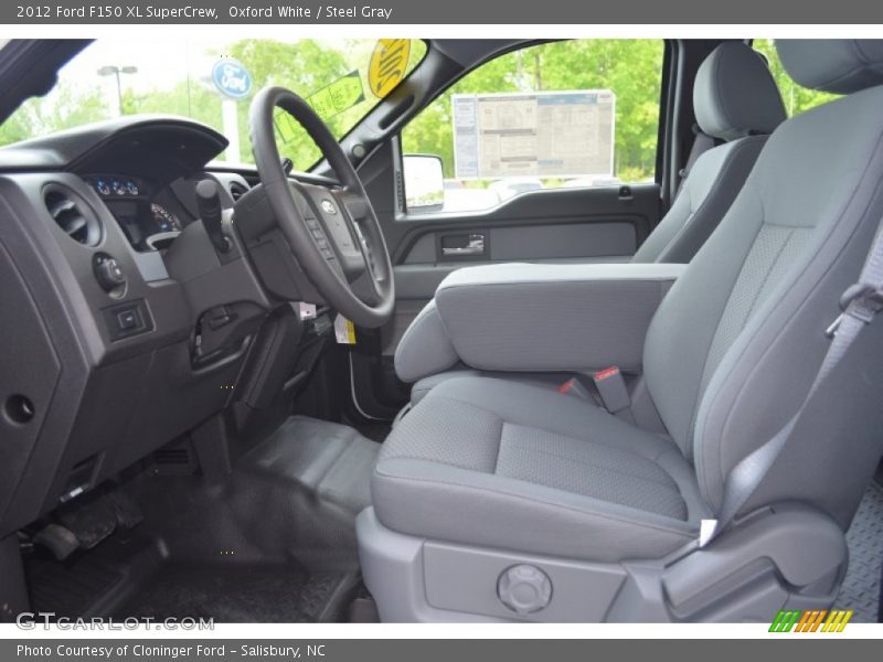 Front Seat of 2012 F150 XL SuperCrew