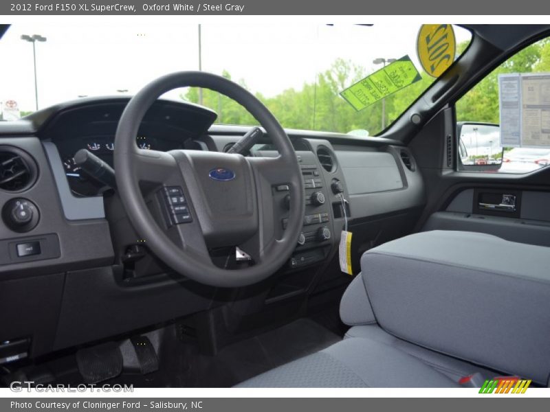 Oxford White / Steel Gray 2012 Ford F150 XL SuperCrew