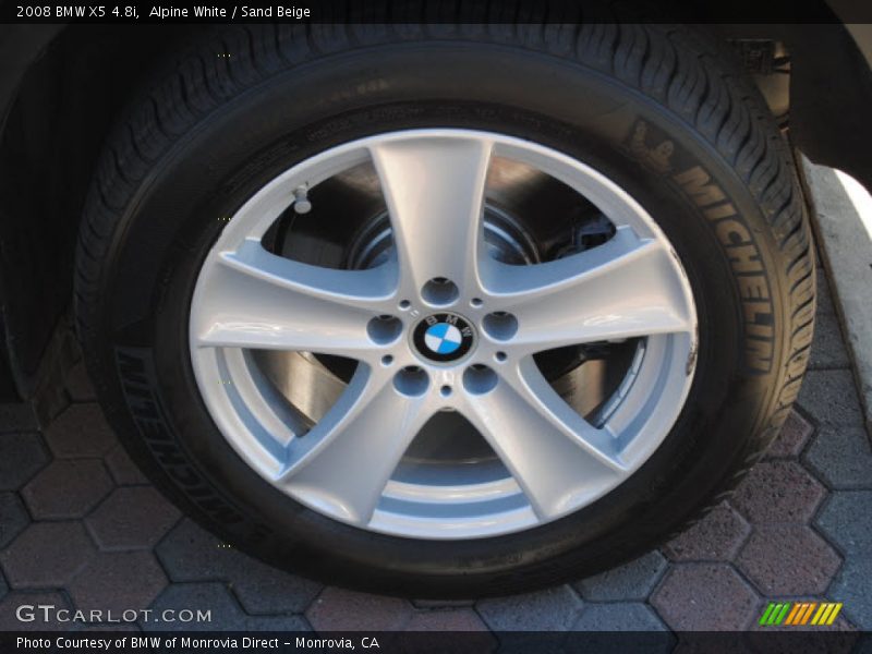 Alpine White / Sand Beige 2008 BMW X5 4.8i