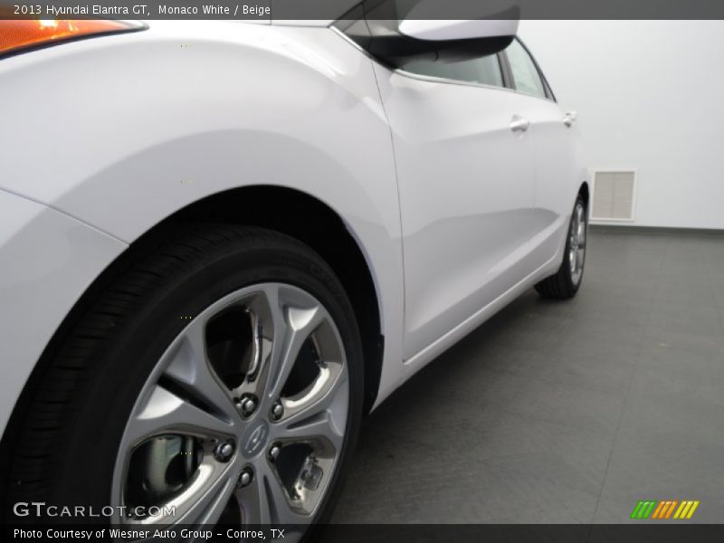 Monaco White / Beige 2013 Hyundai Elantra GT