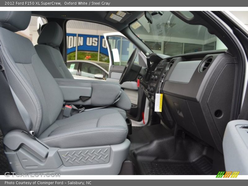 Oxford White / Steel Gray 2012 Ford F150 XL SuperCrew