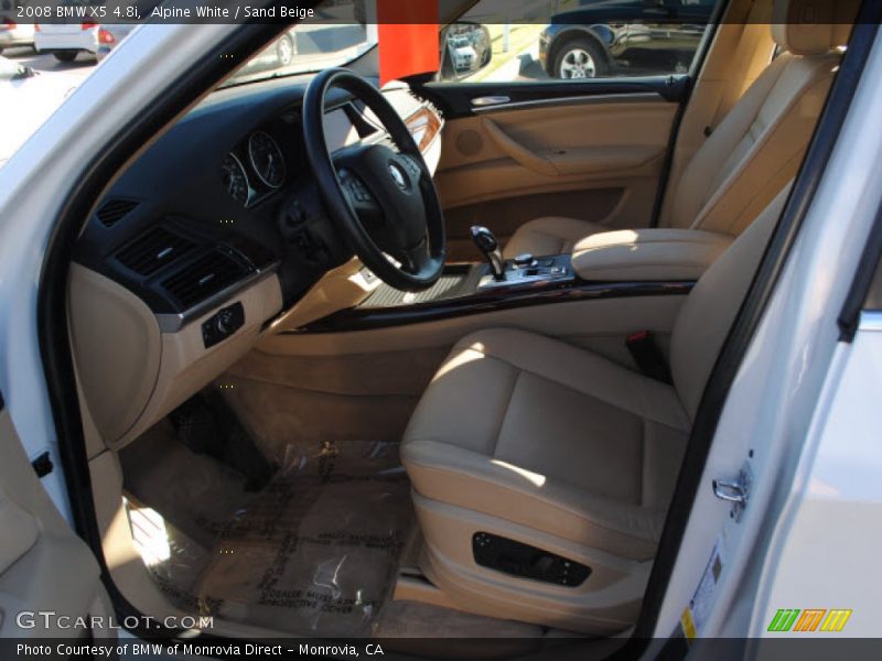 Alpine White / Sand Beige 2008 BMW X5 4.8i
