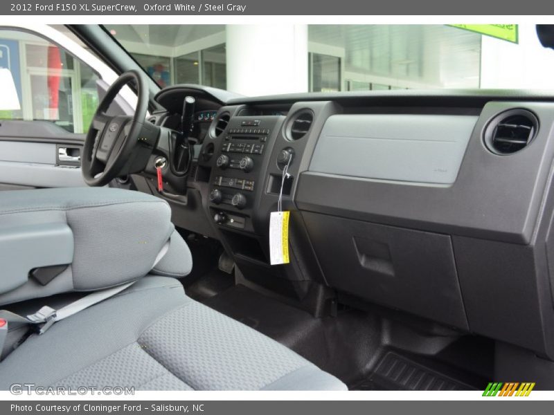 Oxford White / Steel Gray 2012 Ford F150 XL SuperCrew