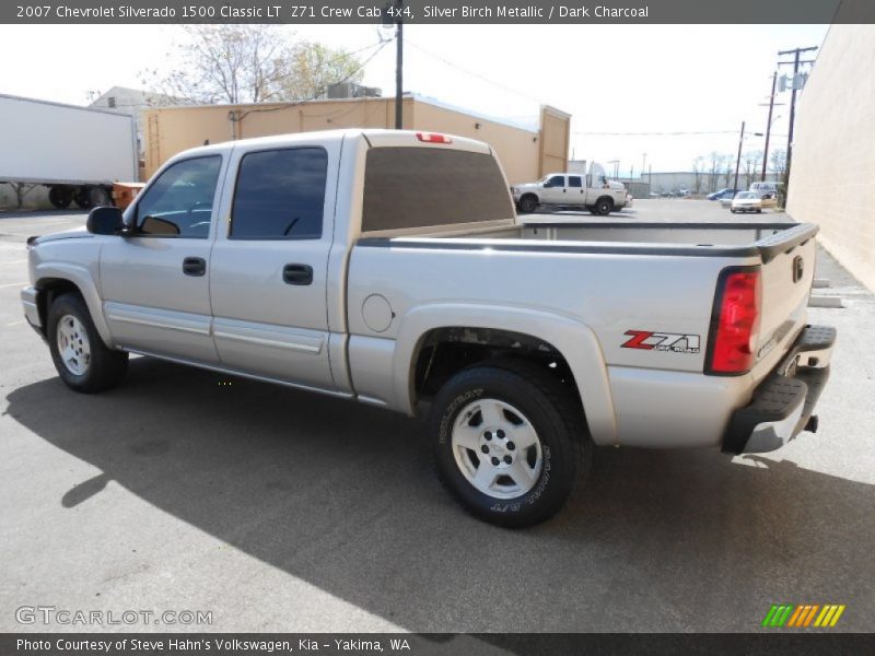 Silver Birch Metallic / Dark Charcoal 2007 Chevrolet Silverado 1500 Classic LT  Z71 Crew Cab 4x4