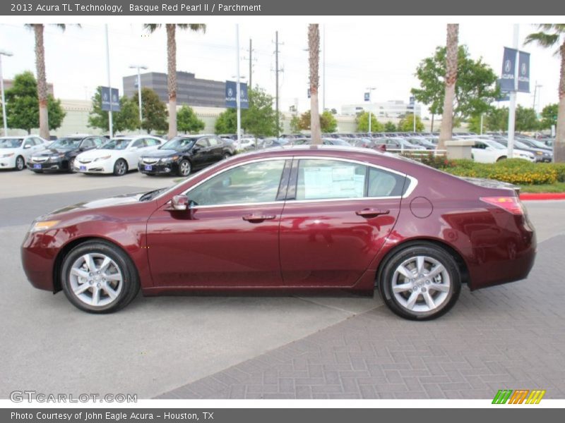 Basque Red Pearl II / Parchment 2013 Acura TL Technology