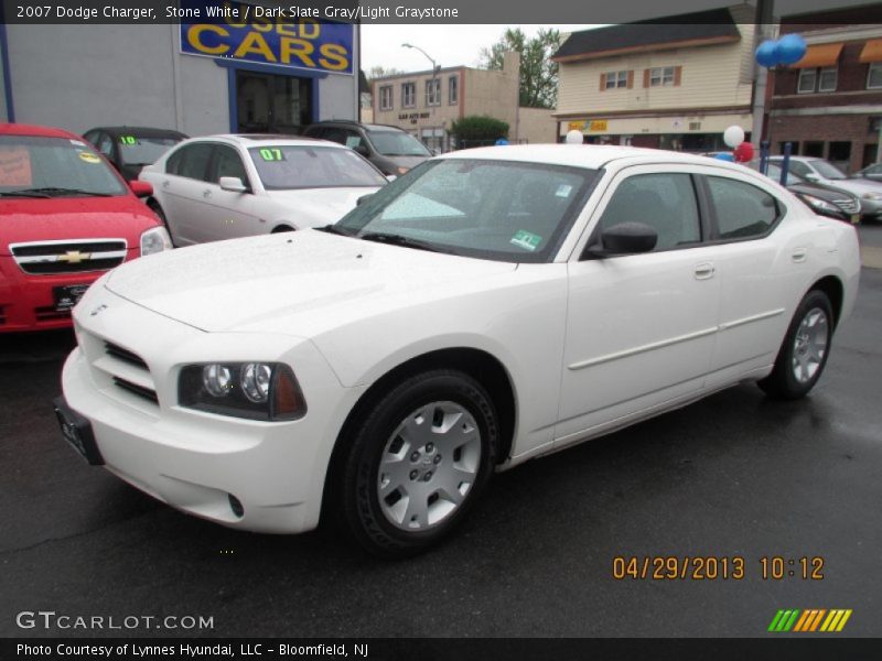 Stone White / Dark Slate Gray/Light Graystone 2007 Dodge Charger