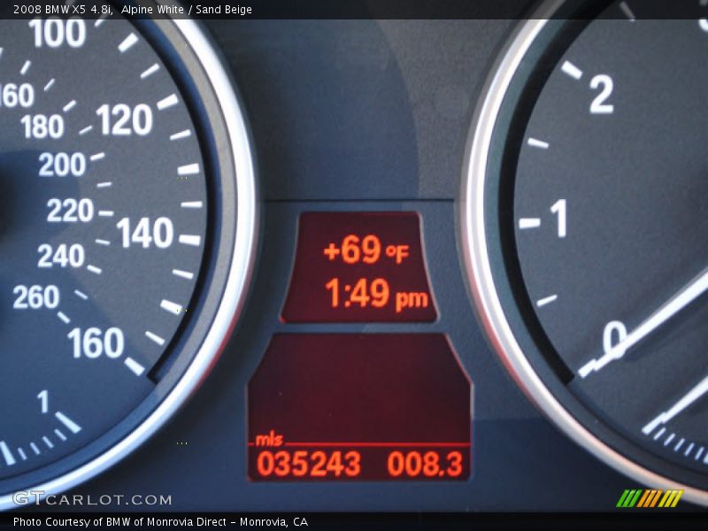 Alpine White / Sand Beige 2008 BMW X5 4.8i