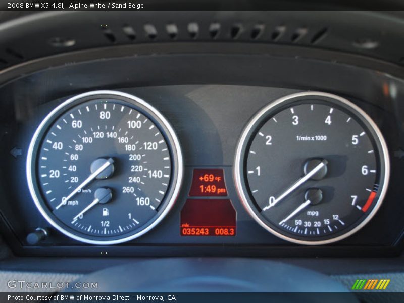 Alpine White / Sand Beige 2008 BMW X5 4.8i