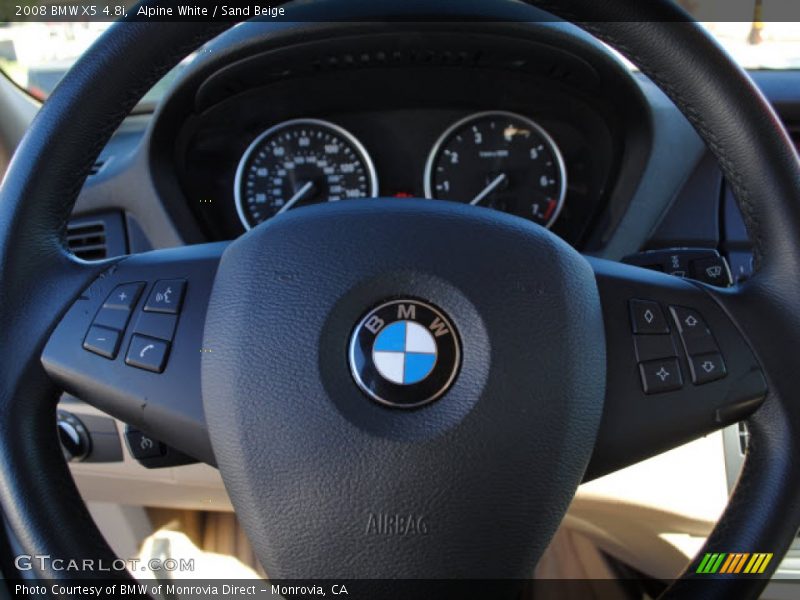 Alpine White / Sand Beige 2008 BMW X5 4.8i