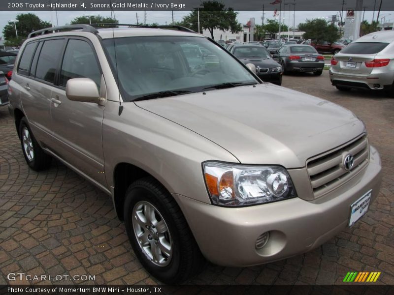 Sonora Gold Metallic / Ivory Beige 2006 Toyota Highlander I4