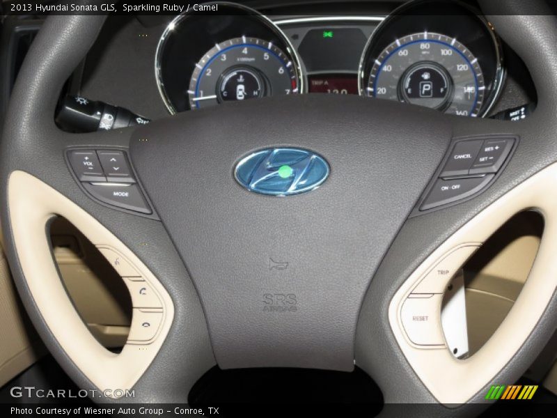 Sparkling Ruby / Camel 2013 Hyundai Sonata GLS