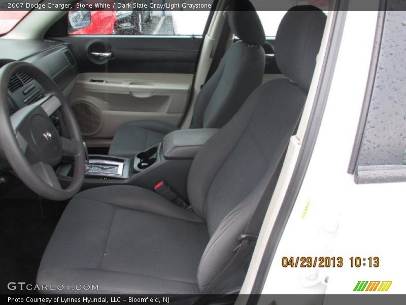 Stone White / Dark Slate Gray/Light Graystone 2007 Dodge Charger