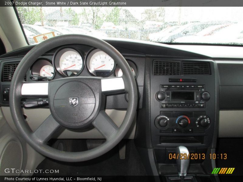 Stone White / Dark Slate Gray/Light Graystone 2007 Dodge Charger