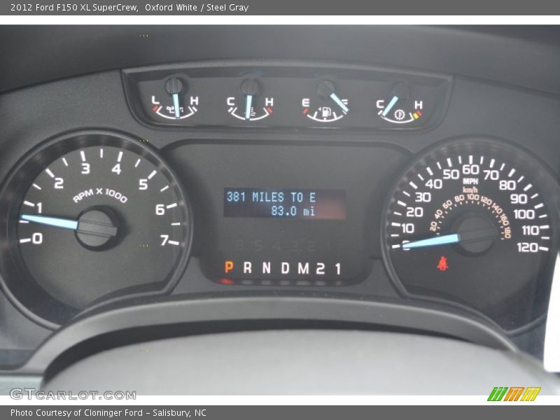  2012 F150 XL SuperCrew XL SuperCrew Gauges