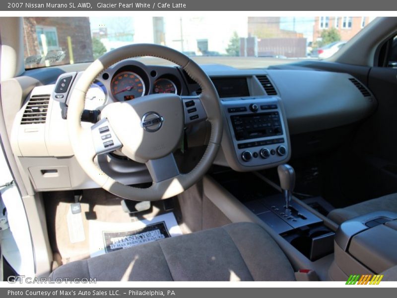 Glacier Pearl White / Cafe Latte 2007 Nissan Murano SL AWD