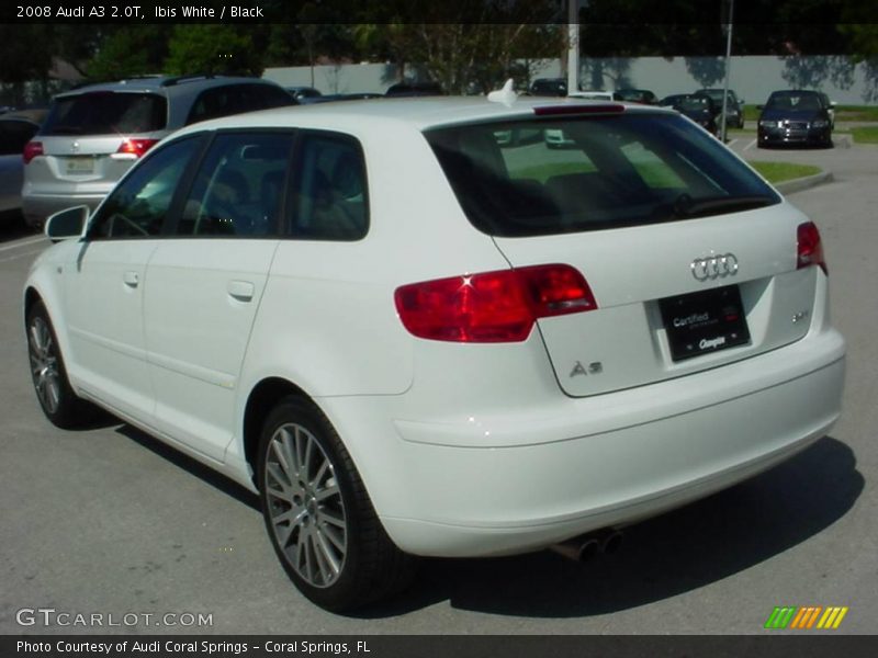 Ibis White / Black 2008 Audi A3 2.0T