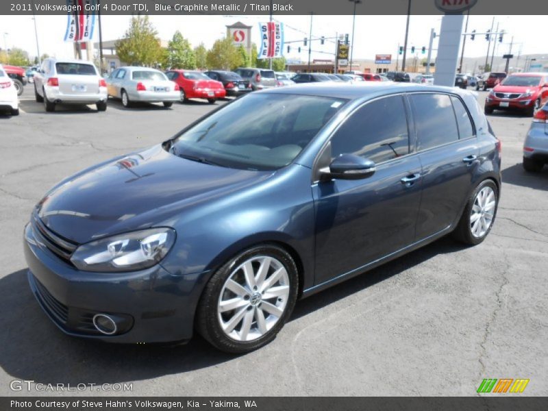 Blue Graphite Metallic / Titan Black 2011 Volkswagen Golf 4 Door TDI