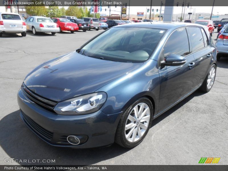 Blue Graphite Metallic / Titan Black 2011 Volkswagen Golf 4 Door TDI